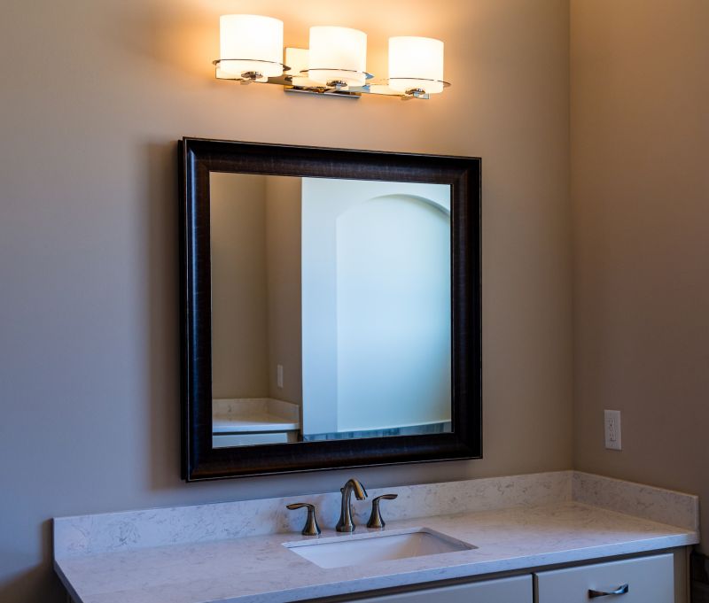 Backlit Mirror with Integrated Lighting